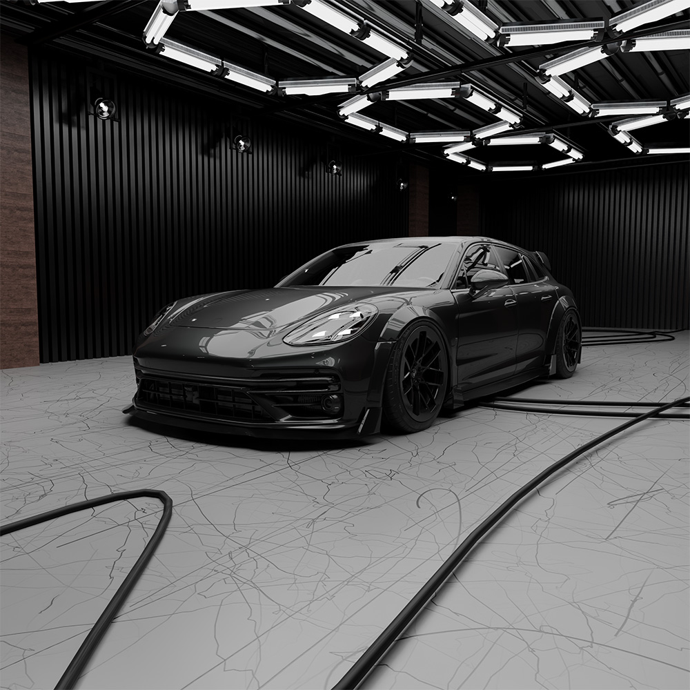 Porsche-Panamera-black-showroom